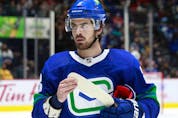 Conor Garland, third on the Canucks in scoring with seven goals and 18 points in 24 games, credits his improved skating with getting him to, and staying in, the NHL.