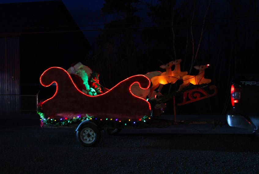 Pictou Landing First Nation parade of lights 2021.