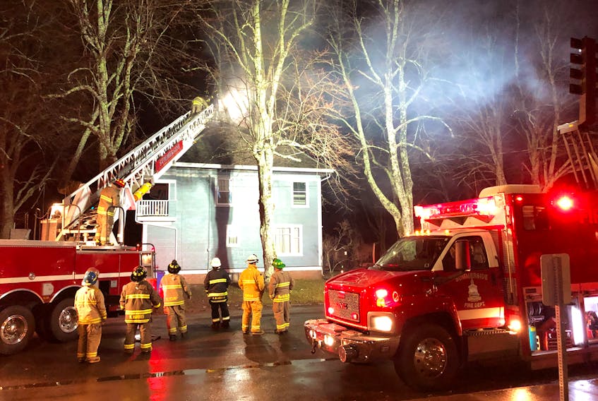 A flue fire that broke out at a Central Street house in Summerside on Dec. 6 caused no damage, said Ron Enman, Summerside’s fire chief. “There was a little bit of smoke in the house,” said Enman. “We put our fans in, cleaned the smoke out … Did a check to make sure the oxygen levels were good, and they were back in.” The fire department received the call shortly after 5 p.m. Because it was a tall, century home near power lines and trees, firefighters took an hour and a half to put out the flames.
