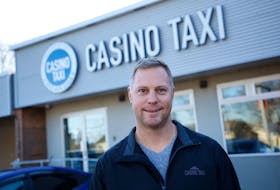 Brian Herman, president of Casino Taxi, at its north-end Halifax office Tuesday.  TIM KROCHAK PHOTO