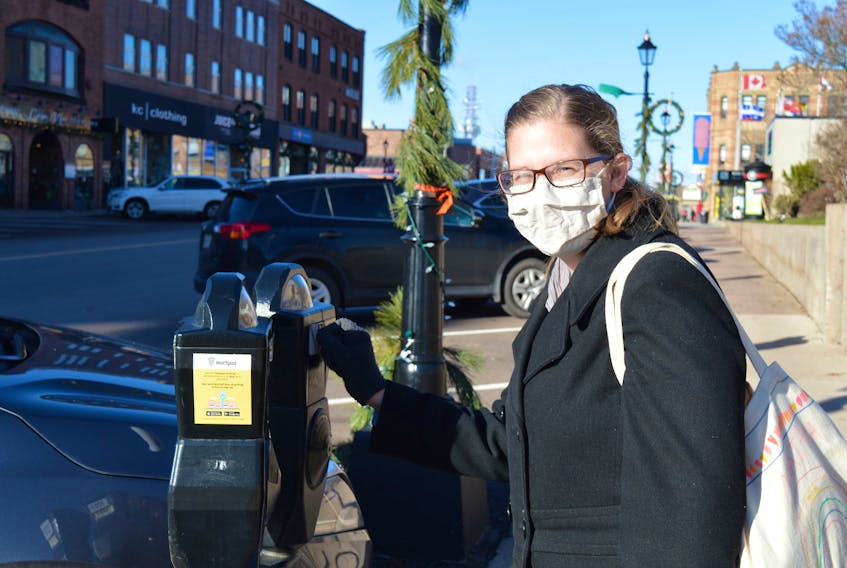 Denise Talen of Charlottetown says she’s glad city council passed a resolution at a special meeting on Dec. 6 to waive parking fees at its meters and in the parkades for the remaining four Fridays this month. The move is designed to encourage shopping in the downtown.