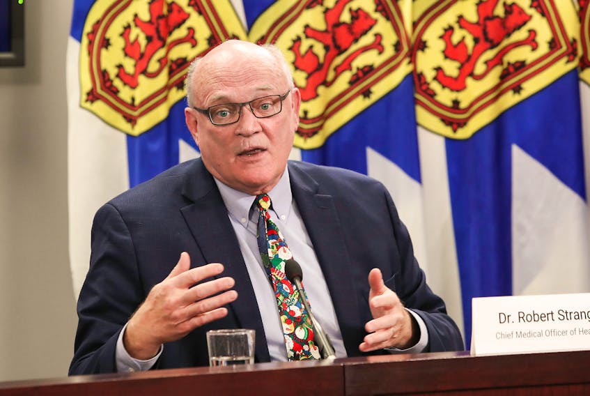 Nova Scotia's chief medical officer of health, Dr. Robert Strang, said that Nova Scotians should "slow down" over the holidays.