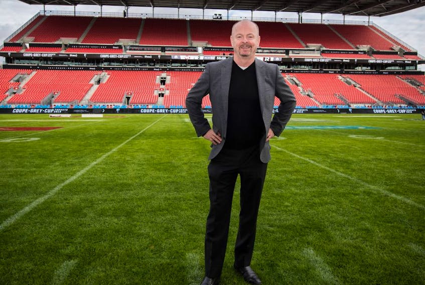 TSN Vice President and Executive Producer of live events Paul Graham at BMO Field a day before the 104th Grey Cup. 