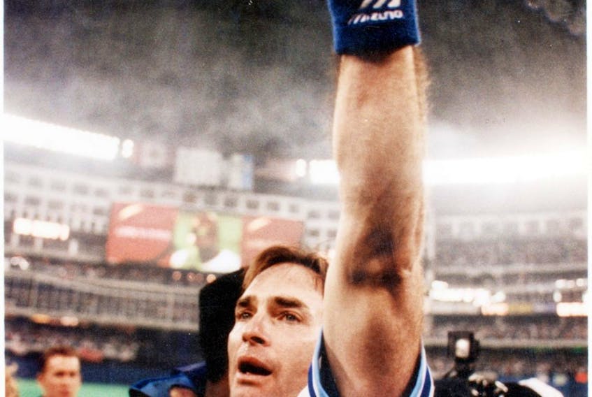  Paul Molitor is emotional after the Jays won the World Series in 1993. He never forgot the magic of his major-league debut with the Brewers. SUN FILES