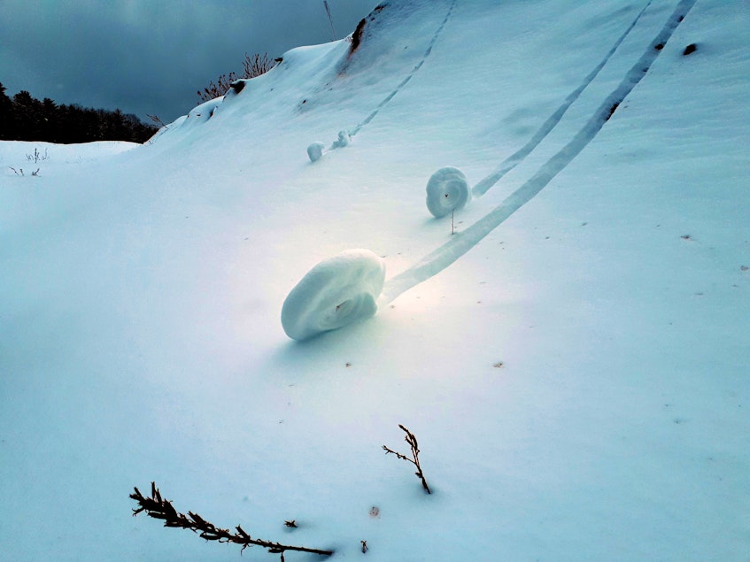 Snow rollers. - Contributed