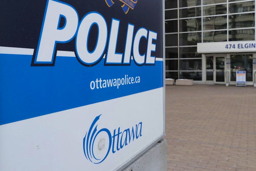 A file photo of Ottawa Police Services headquarters on Elgin Street. 