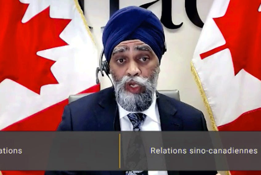 Defence Minister Harjit Sajjan told the Commons committee on Canada-China relations that Canada’s commitment to the Asia Pacific region is growing.