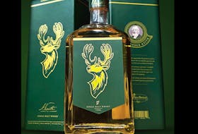 Glenora Distillery’s new Glen Breton Alexander Keith’s Single Malt Whisky comes in a 700 ml bottle emblazoned with the Keith’s antlered-stag logo, in its own unique box. CONTRIBUTED