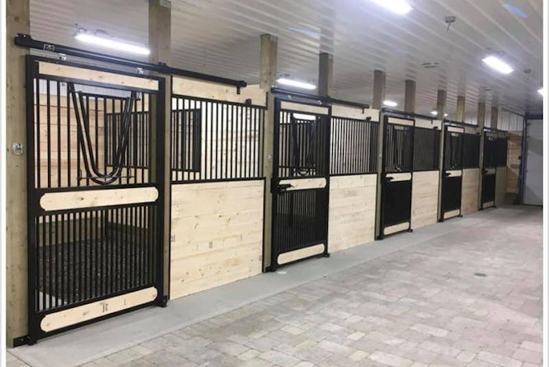 The stall area for Oak Ridge Equestrian Inc., in Gavelton, will look similar to this when construction is finished.  - Contributed