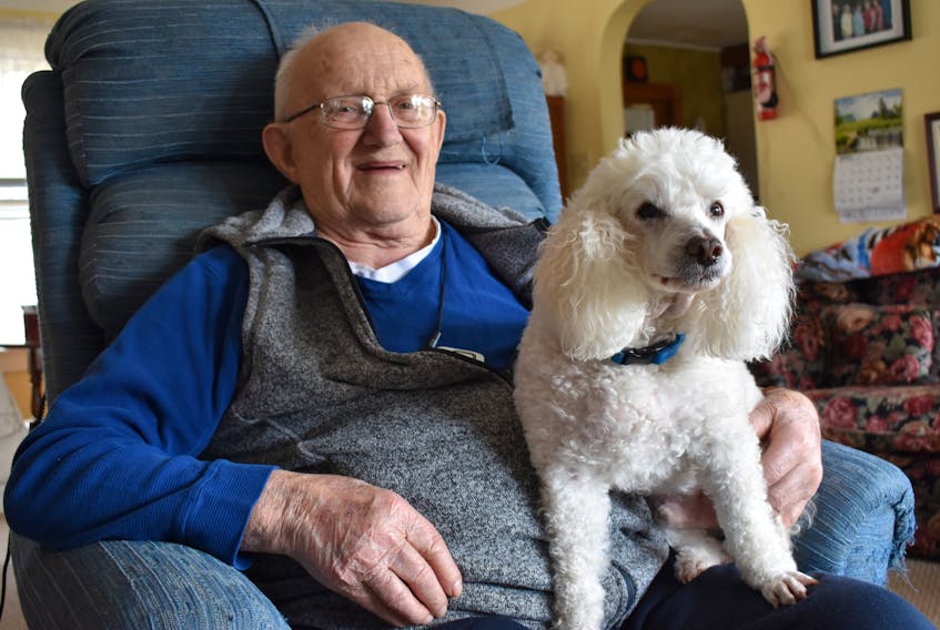 George Barker of Wilmot turned 100 in February. He’s survived The Great Depression and lived to see how the Second World War would leave a lasting mark on the nearby community of Greenwood. These days, he enjoys the finer things in life and treasures time spent with his four-legged companion, Rollie. – Ashley Thompson