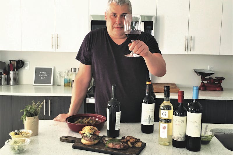 Saltwire’s Mark DeWolf raises a glass in honour of Malbec World Day, celebrated each year on April 17.  Photo: Julia Webb