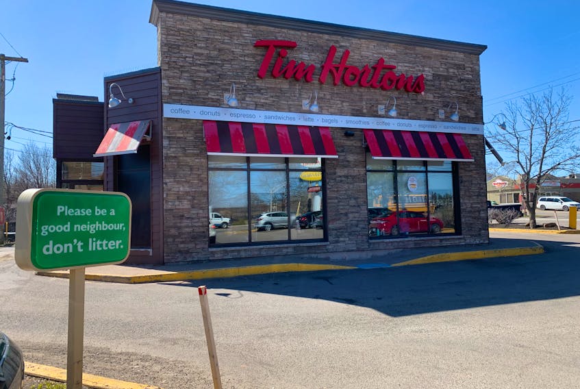 Robert Keith Gearing was given a conditional sentence on Thursday for spitting in another man's face at this Tim Hortons on University Avenue in Charlottetown.