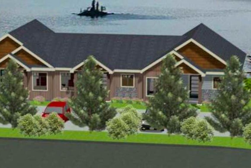 Site plans and artist renderings of a proposed development on Cameron Place in Pouch Cove shows what Viking Carpentry & Construction Ltd. owner Alan Flynn had hoped to build.