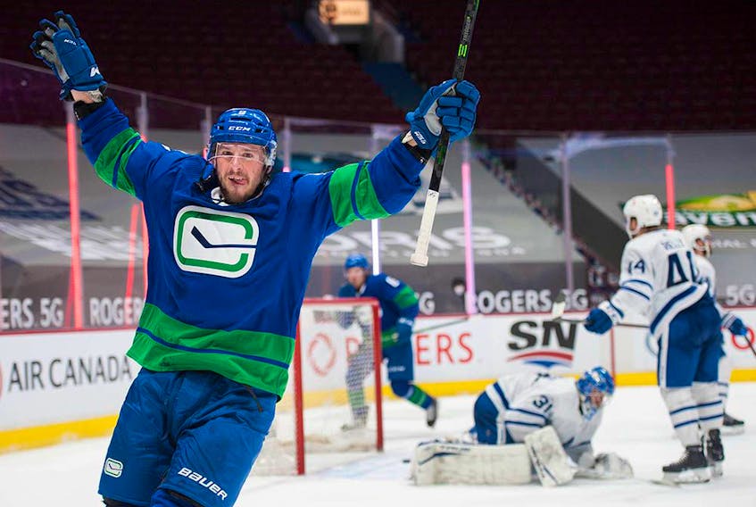 J.T. Miller and the Vancouver Canucks are now scheduled to return to NHL action on Sunday when they host the Toronto Maple Leafs at Rogers Arena.