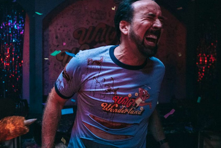Nicolas Cage delivers a wordless, pinball-obsessed performance in Willy's Wonderland.