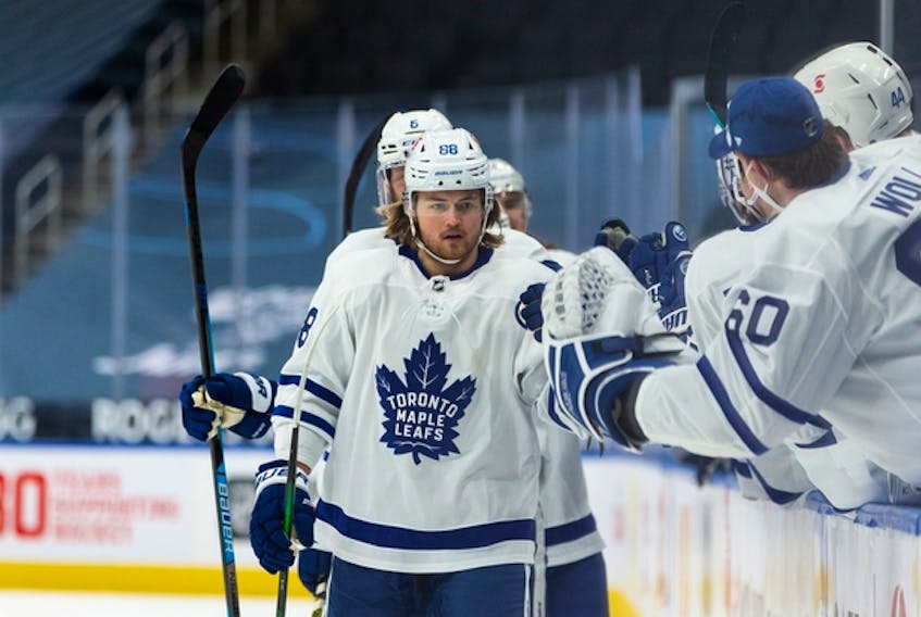Maple Leafs winger William Nylander joined the team on its flight to Vancouver for his planned return to game action Sunday. Nylander was back on the ice Friday after finishing a nine-day COVID protocal quarantine.  