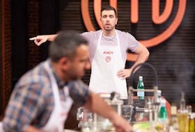 Dartmouth's Andy Hay calling directions to Halifax's Andrew Al-Khouri in a recent episode of Masterchef Canada: Season 7 Back to Win