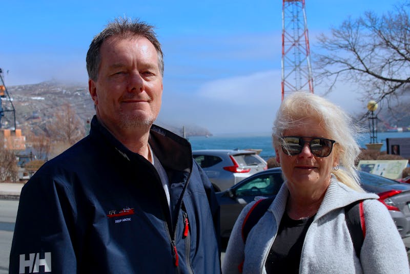 Paul Pearson and Laura Bruijns of St. John's. — Andrew Waterman/The Telegram