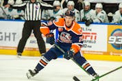  Ryan McLeod sits top-six in American Hockey League scoring with the Bakersfield Condors, before being called up to the Edmonton Oilers, where he is currently sitting out quarantine. Mark Nessia / Bakersfield Condors
