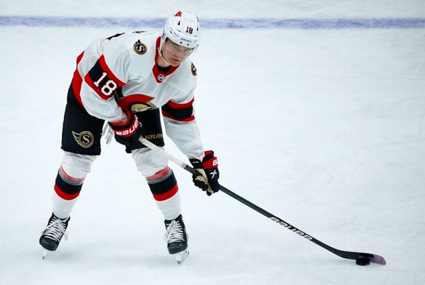 Senators rookie Tim Stuetzle has just one goal in his past 17 games, but he has been creating a lot of chances. He'll spend the summer working on getting stronger.