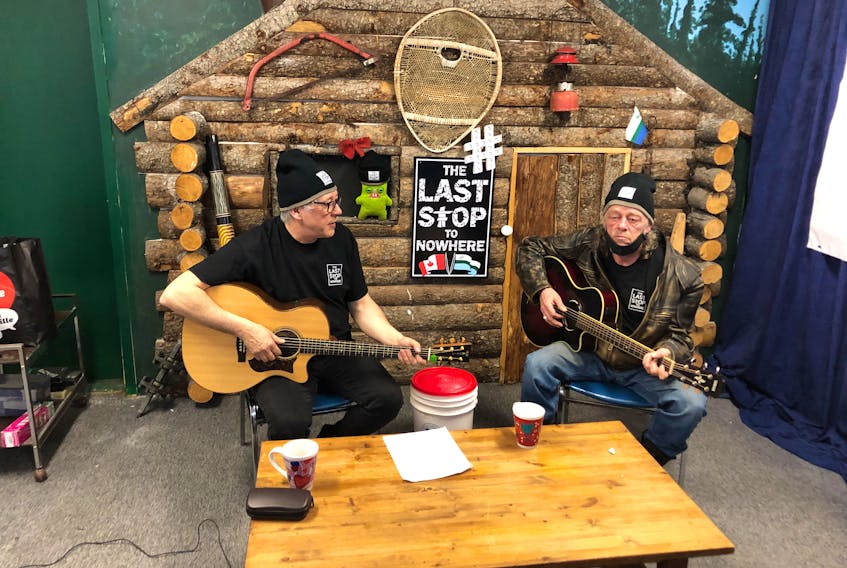 Leander Baikie (left) and Ross Humby are launching a new comedy web serieson April 25 showcasing Labrador culture and heritage. The pair from North West River were cast members on the comedy reality show "Last Stop Garage," which ran for two seasons on Discovery Canada.