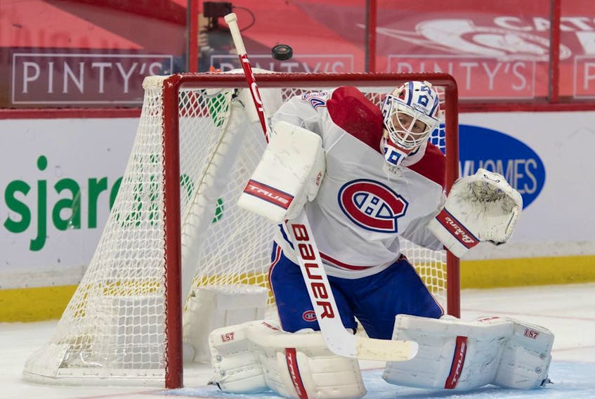 Jake Allen will start in goal for the Canadiens Wednesday night in Edmonton against the Oilers. He has a 7-8-4 record this season with a 2.52 goals-against average and a .914 save percentage.