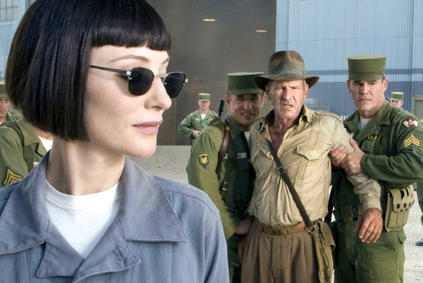  Harrison Ford and Cate Blanchett in 2008’s Kingdom of the Crystal Skull. Ford was 65.
