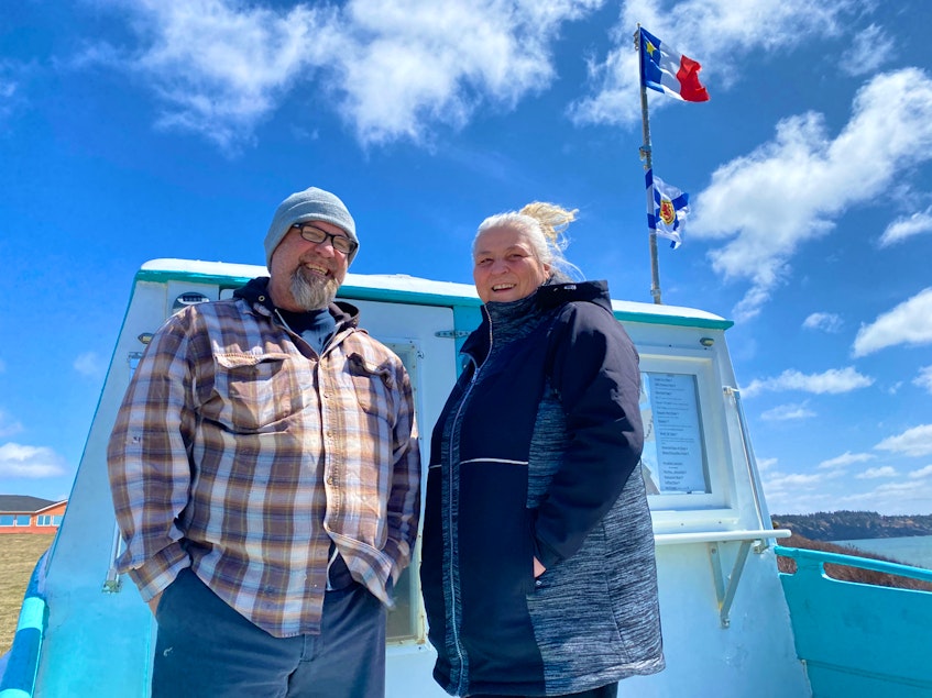 Doreen Wilson and Steven Rudd are looking forward to a season of serving customers from the Snacks on Shore (S.O.S) boat at Mavillette Beach. 
CARLA ALLEN • TRICOUNTY VANGUARD - Carla Allen