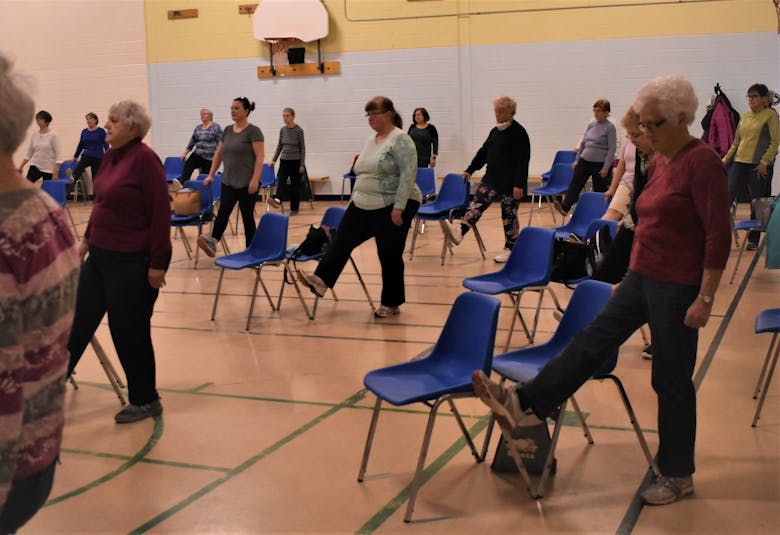 Chair Exercise with Sharon' on  keeps seniors active during lockdown  - Community Links Nova Scotia