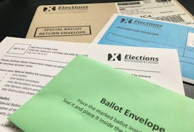 The mail-out ballot kit seen during this past winter's provincial election in Newfoundland and Labrador. SaltWire Network file photo
 