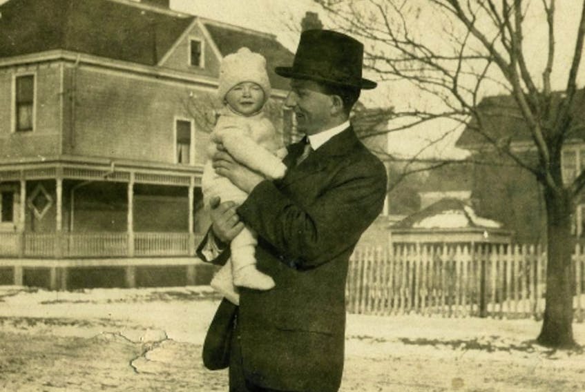  Walter Snair with his son, Douglas, who was born May 17, 1916.