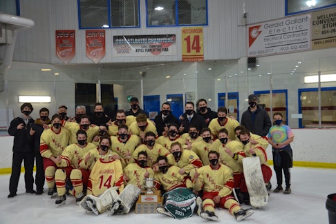 The Arsenault’s Fish Mart Western Red Wings won the Abram-Village-based franchise’s fourth straight Island Junior Hockey League championship on Wednesday night. The Red Wings defeated the A&S Scrap Metal Metros 6-1 at the Evangeline Recreation Centre to claim the best-of-seven championship series in five games.