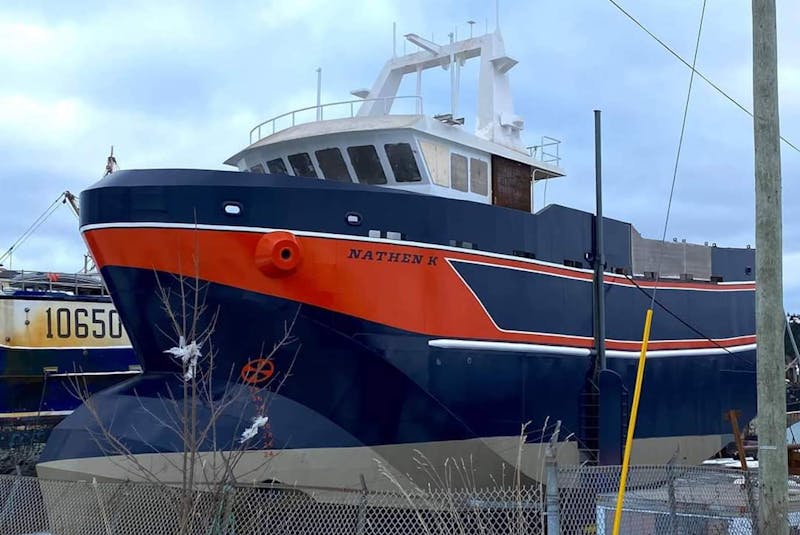 A new trawler for Louisbourg Seafoods is under construction in Harbour Grace, N.L. The Nathan K will replace an older 65-foot vessel.
 - Contributed
