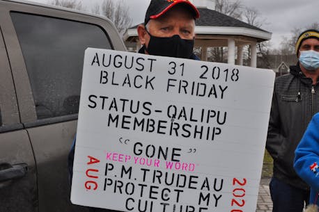 Corner Brook demonstration organizer calls on federal government to resume talks with Qalipu over lost status