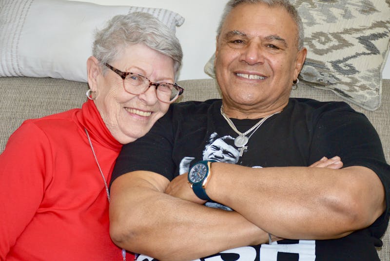 Well-known Cape Breton singer Hubba Parris is shown with his wife Trena. ELIZABETH PATTERSON/CAPE BRETON POST
