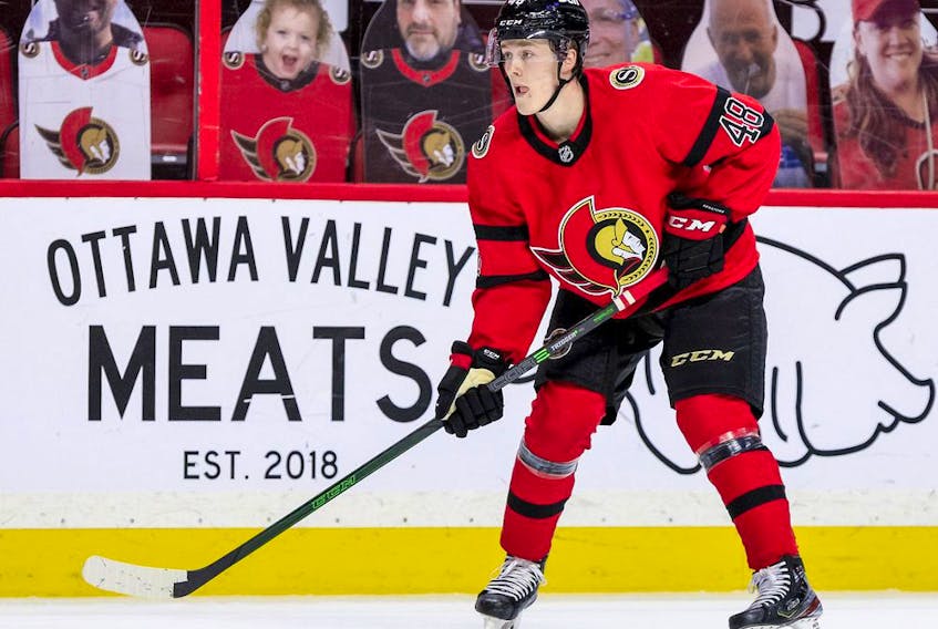Defenceman Jacob Bernard-Docker, who recently signed with the Senators after leaving the University of North Dakota, will be bunking in with alternate captain Thomas Chabot when the NHL team returns from its road trip.