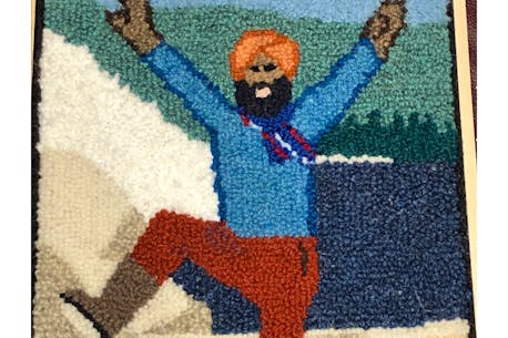 Corner Brook rug hooker inspired by Yukon bhangra dancer’s positivity, creates a rug for him