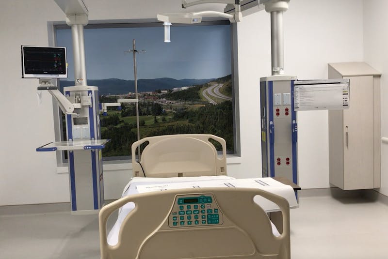 There will be 12 intensive care rooms in the new acute care hospital in Corner Brook, which will be bigger than those in the current hospital and will include an updated patient monitoring system and movable booms to provide access to electrical and other systems and patient equipment. - Diane Crocker