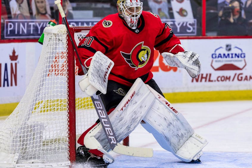 Ottawa Senators goaltender Matt Murray may be done for the season. 
