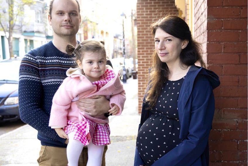"We're thrilled to be able to follow our doctor's orders," Laura D'Angelo said regarding the announcement that expectant mothers can receive a COVID-19 vaccine in Quebec as of Wednesday. D'Angelo, with daughter Lily D'Angelo Read and husband Alexander Read, wrote to health authorities urging them to make pregnant women eligible.