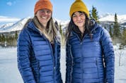 Pascale Marceau, left, and Eva Capozzola have become the first all-women team to reach the peak of Mt. Lucania