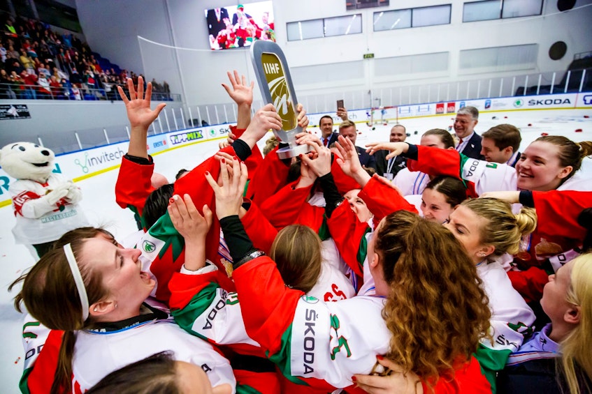 Hungary earned its first promotion to the top tier of the IIHF women’s world championship after winning the 2019 IIHF women's world championship Division I Group A tournament in Budapest. - Laszlo Mudra / International Ice Hockey Federation
