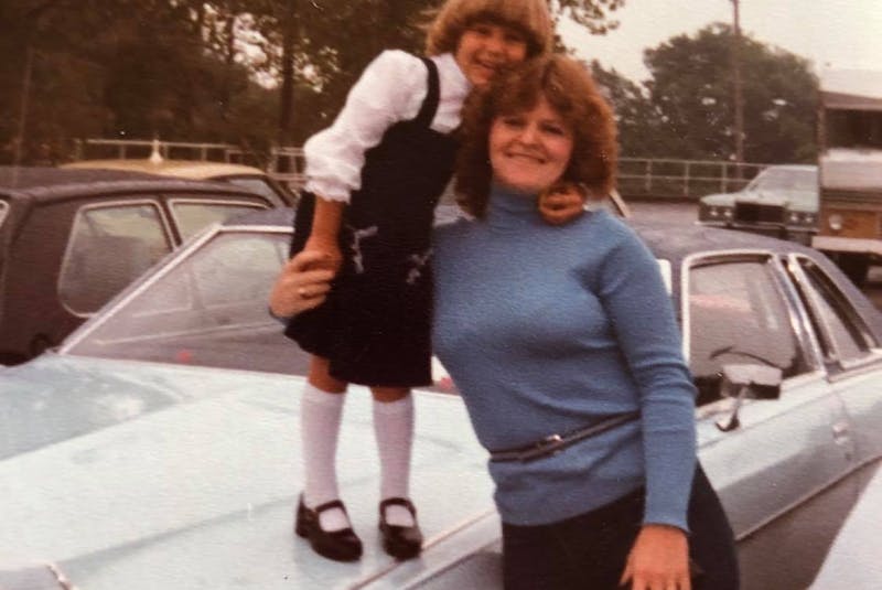 Belinda Woods with her daughter. A teenaged mother, Woods says, “Having my daughter kept me going. I would bounce from job to job to keep a one-room apartment roof over our heads while she slept in a bed and me on the floor.