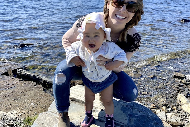 Stef Kean with her daughter, Azalea. Kean says her daughter will grow knowing she was given up for adoption out of an abundance of love, not due to lack of love. - Contributed