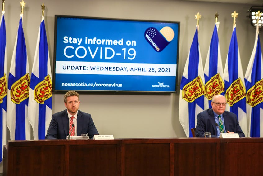 Premier Iain Rankin and Dr. Robert Strang, Nova Scotia's chief medical officer of health, announced Wednesday that people aged 40 to 54 will be included in the group eligible for the AstraZeneca vaccine in the province.