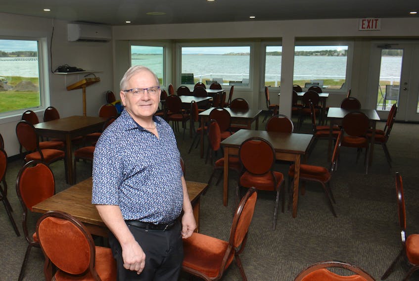 Stanhope Golf and Country Club manager Merlin Affleck says a renovation project of the clubhouse, which also includes a new deck, has increased the brightness and view of the course and Covehead Bay.