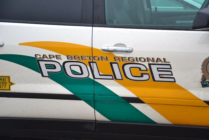 A Cape Breton Regional Police logo on a police cruiser.