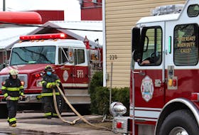 Charlottetown Fire Department responds to an apartment fire on Euston St. early Monday morning.