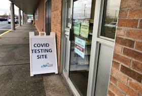 Cutline Public Health COVID testing site in Bridgewater, N.S.