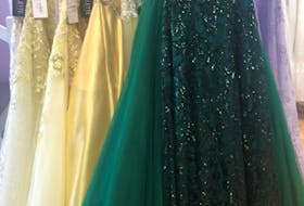 Alyssa’s Formals, located in Lower Sackville and Sydney, N.S. has been selling and ordering in prom gowns steadily since September. The number of gowns sold is up this year compared to last year. 